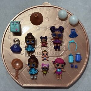 L.O.L. Surprise! Lol Surprise Glitter Case / Purple Queen and Lil Sister + More!